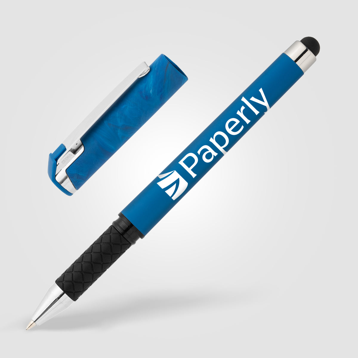 Stylo stylet Islander en plastique effet marbré