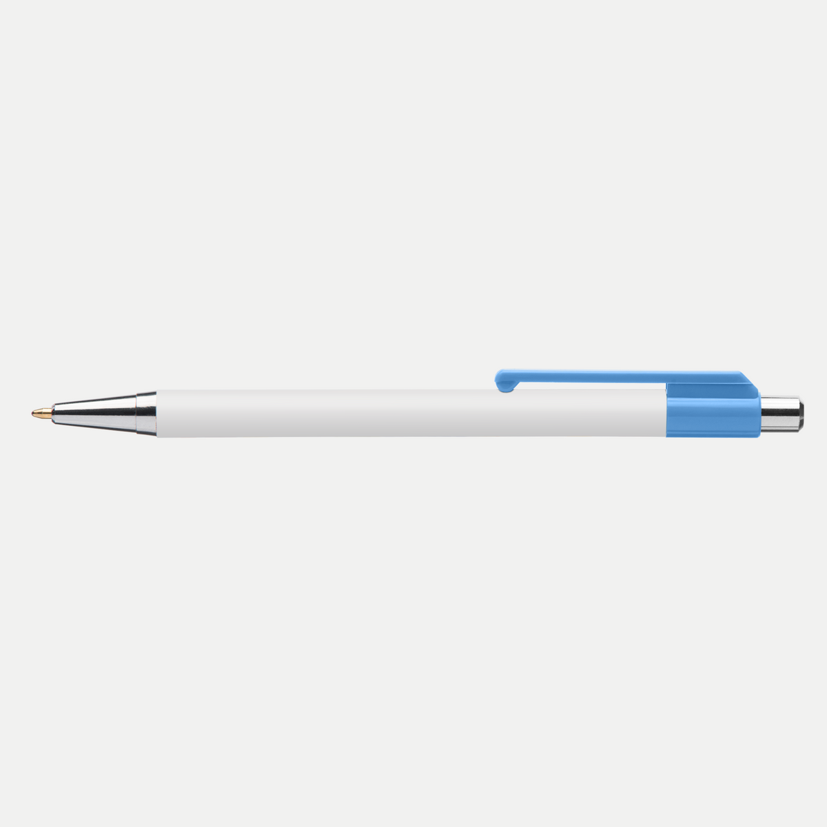Stylo Astaire chrome avec embout coloré