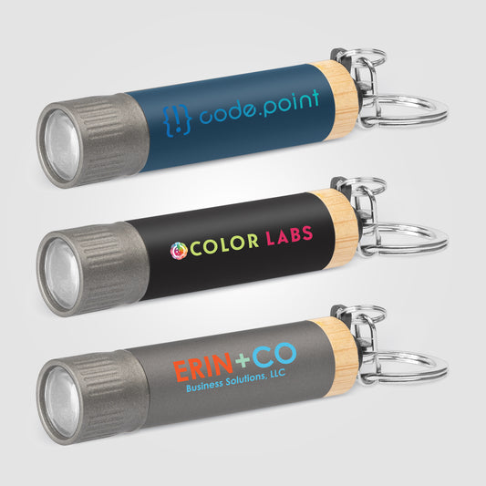 Lampe de poche porte-clés Reborn en aluminium recyclé