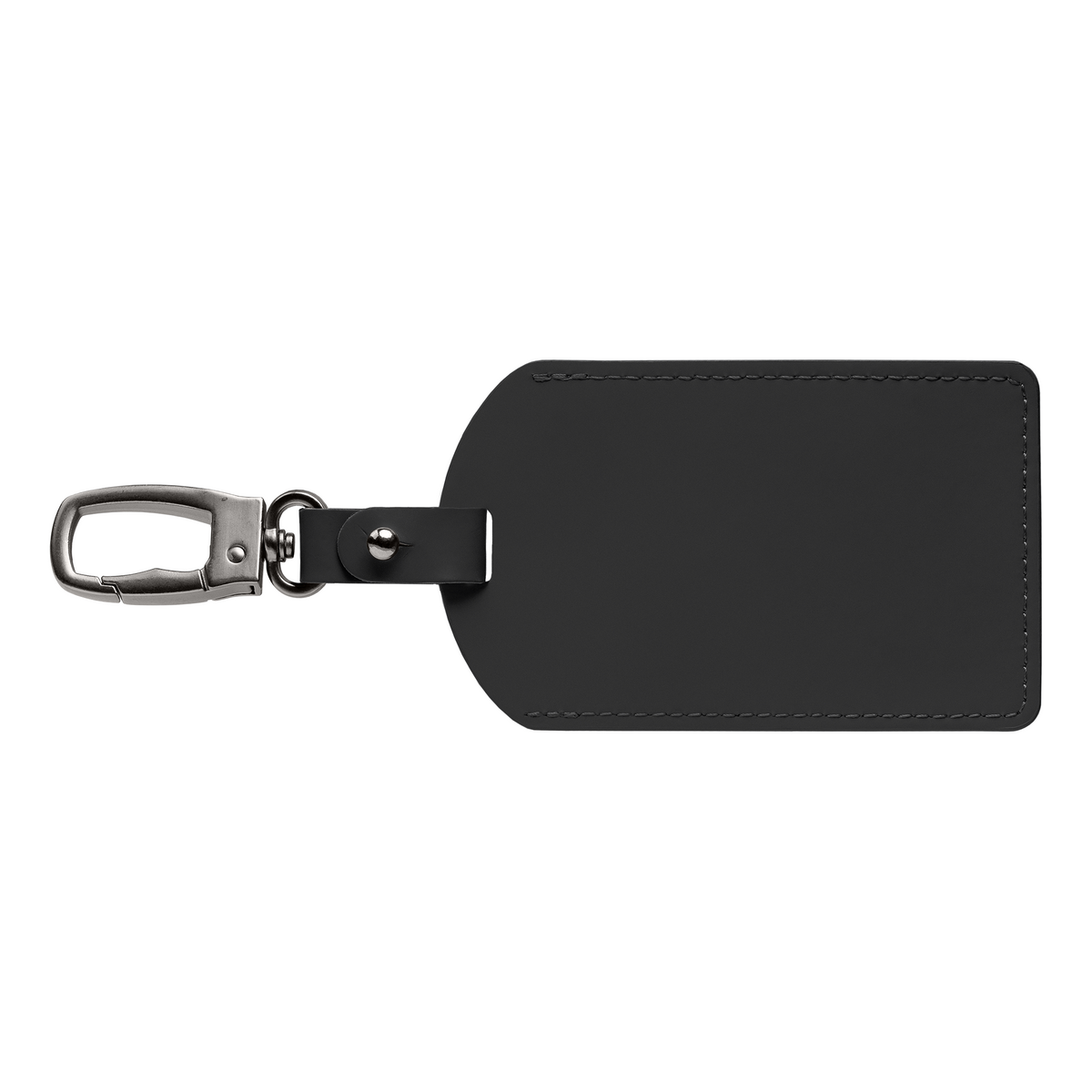 Étiquette de bagage Malmö en métal recyclé avec mousqueton – 6,5 × 17,5 cm