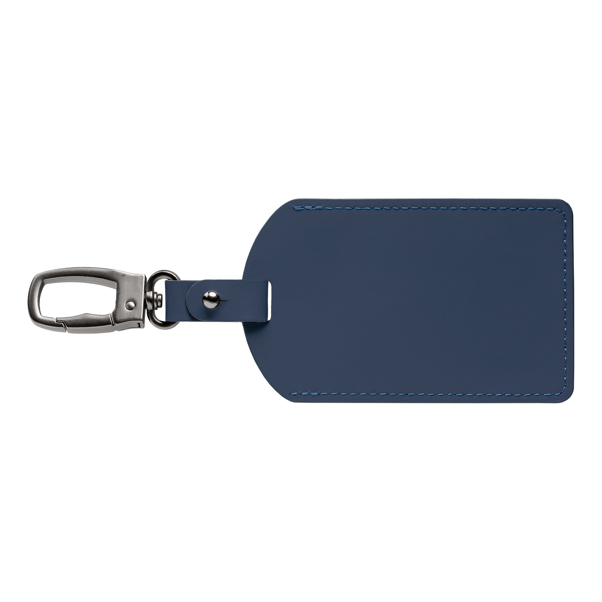 Étiquette de bagage Malmö en métal recyclé avec mousqueton – 6,5 × 17,5 cm