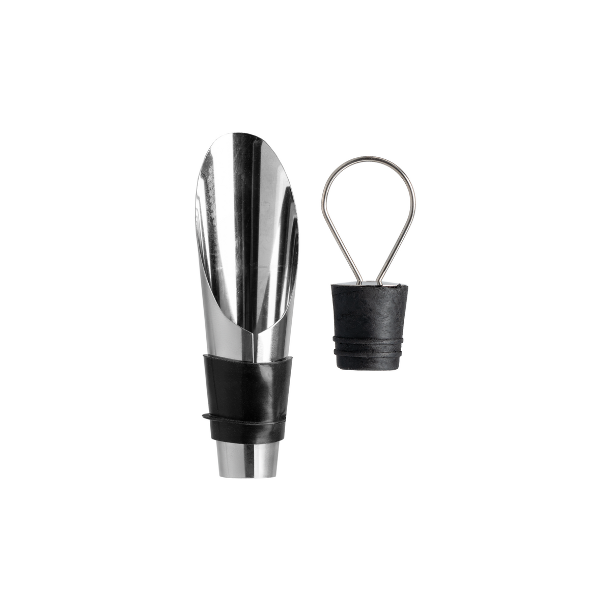Coffret Cadeau Raven – Ensemble de Vin en Acier Inoxydable et Silicone – 2 pièces