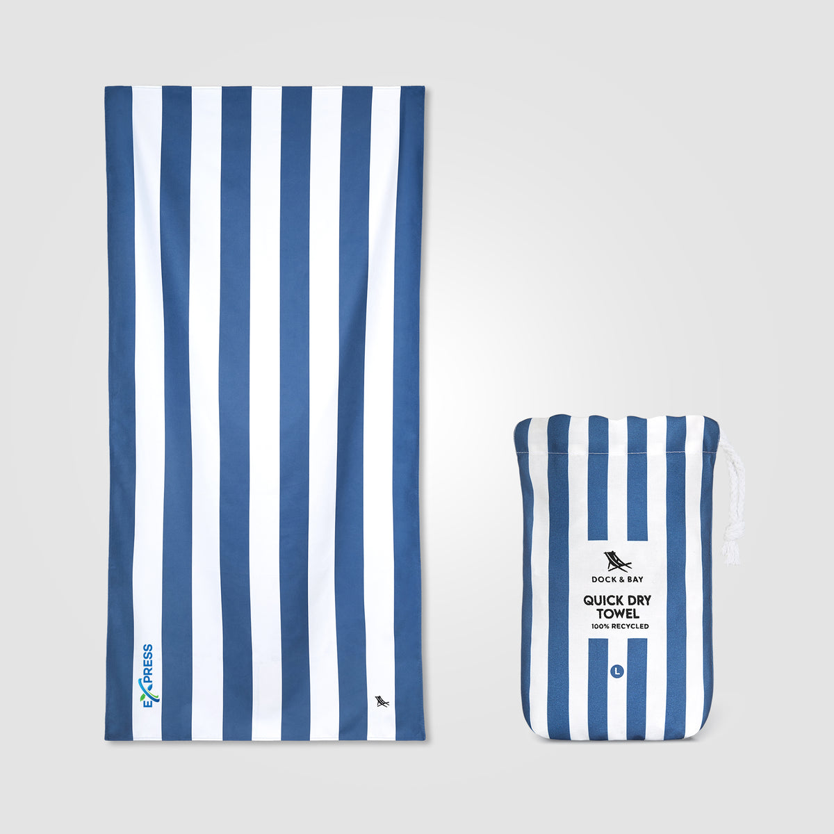 Serviette Dock & Bay© en tissu à séchage rapide – 160 × 90 cm