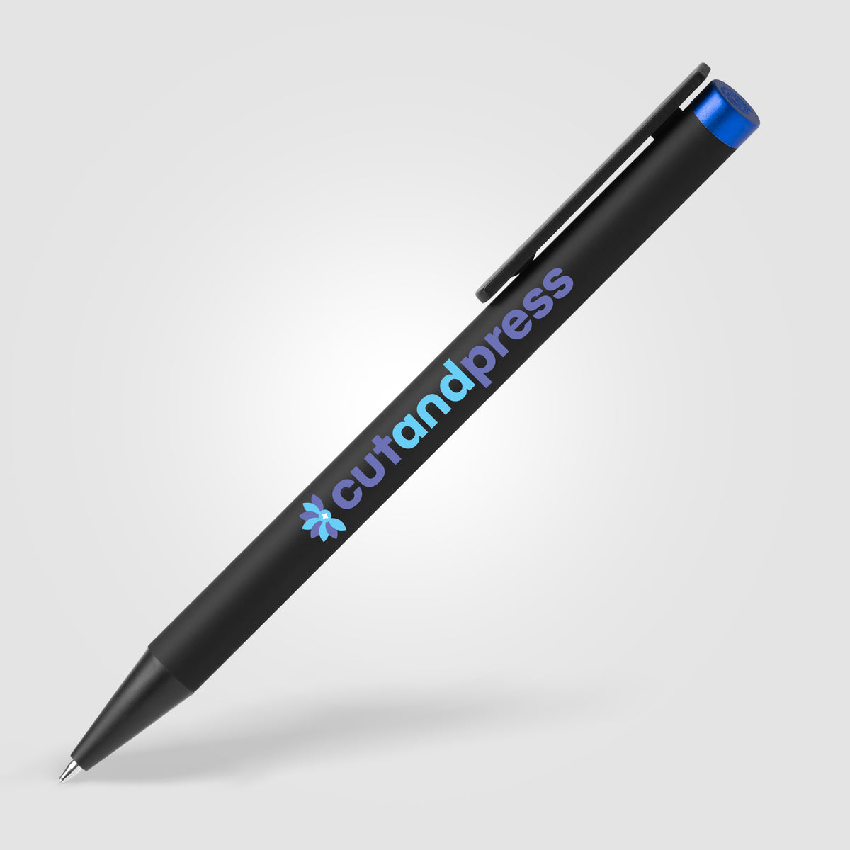 Stylo-bille Volos en aluminium recyclé finition miroir colorée