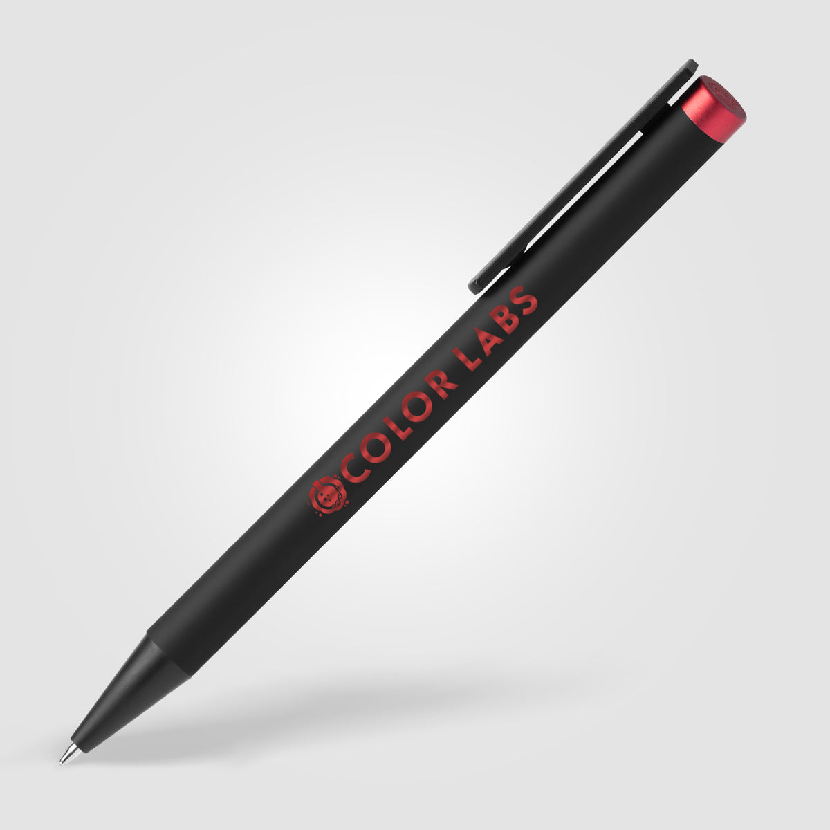 Stylo-bille Volos en aluminium recyclé finition miroir colorée