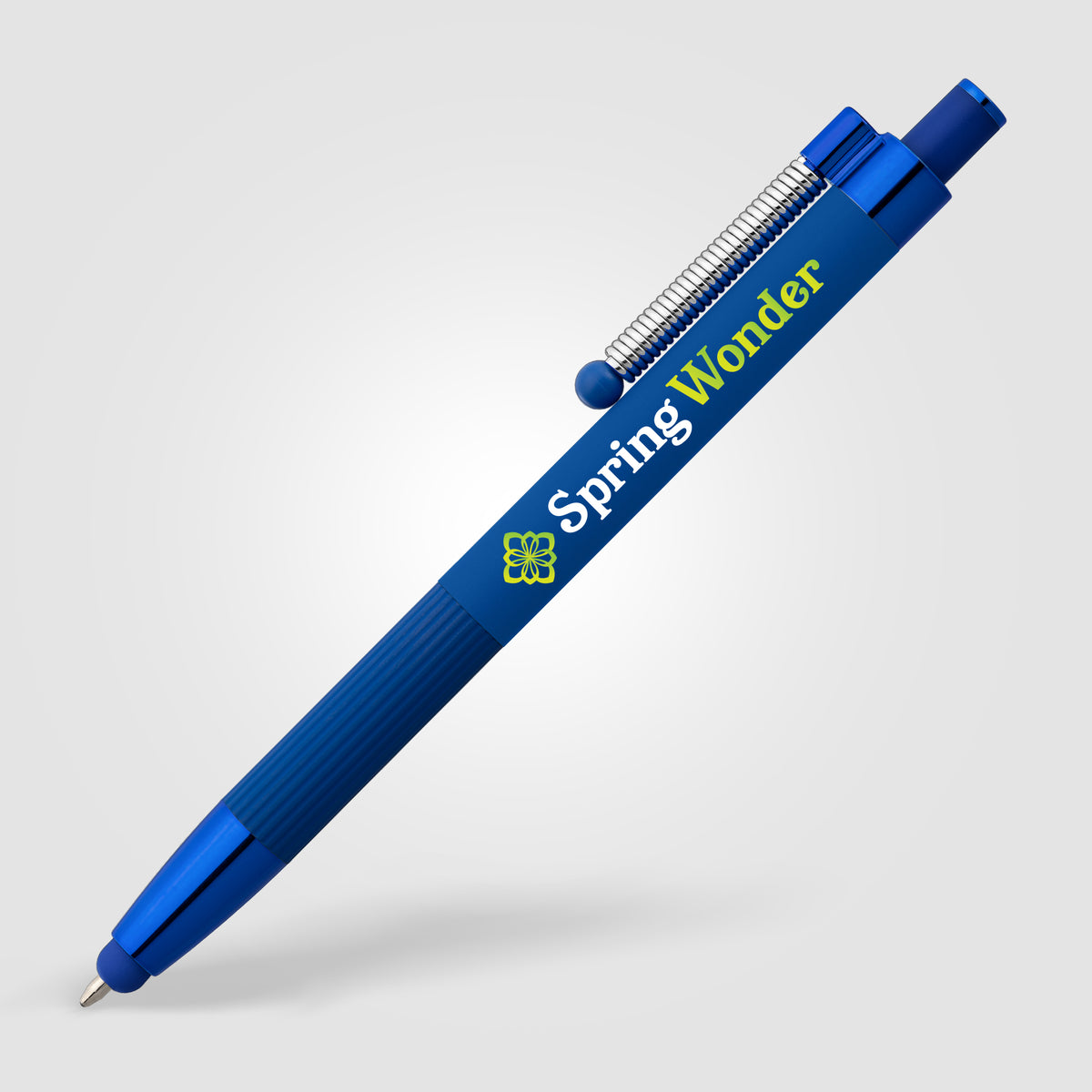 Stylo Lisbon, aluminium recyclé, monochrome, stylet anti-stress