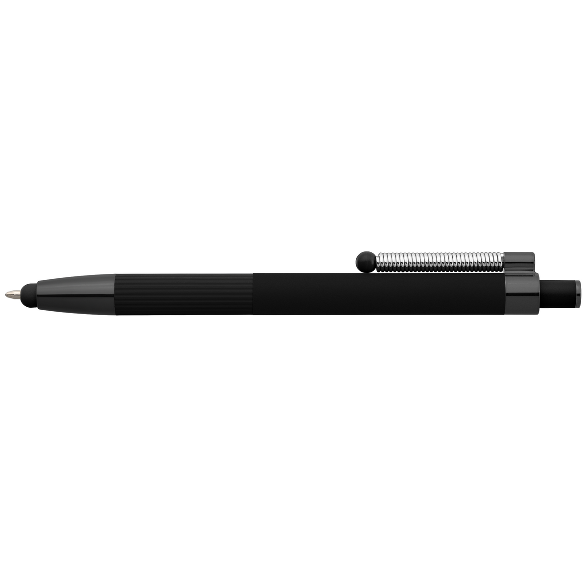 Stylo Lisbon, aluminium recyclé, monochrome, stylet anti-stress