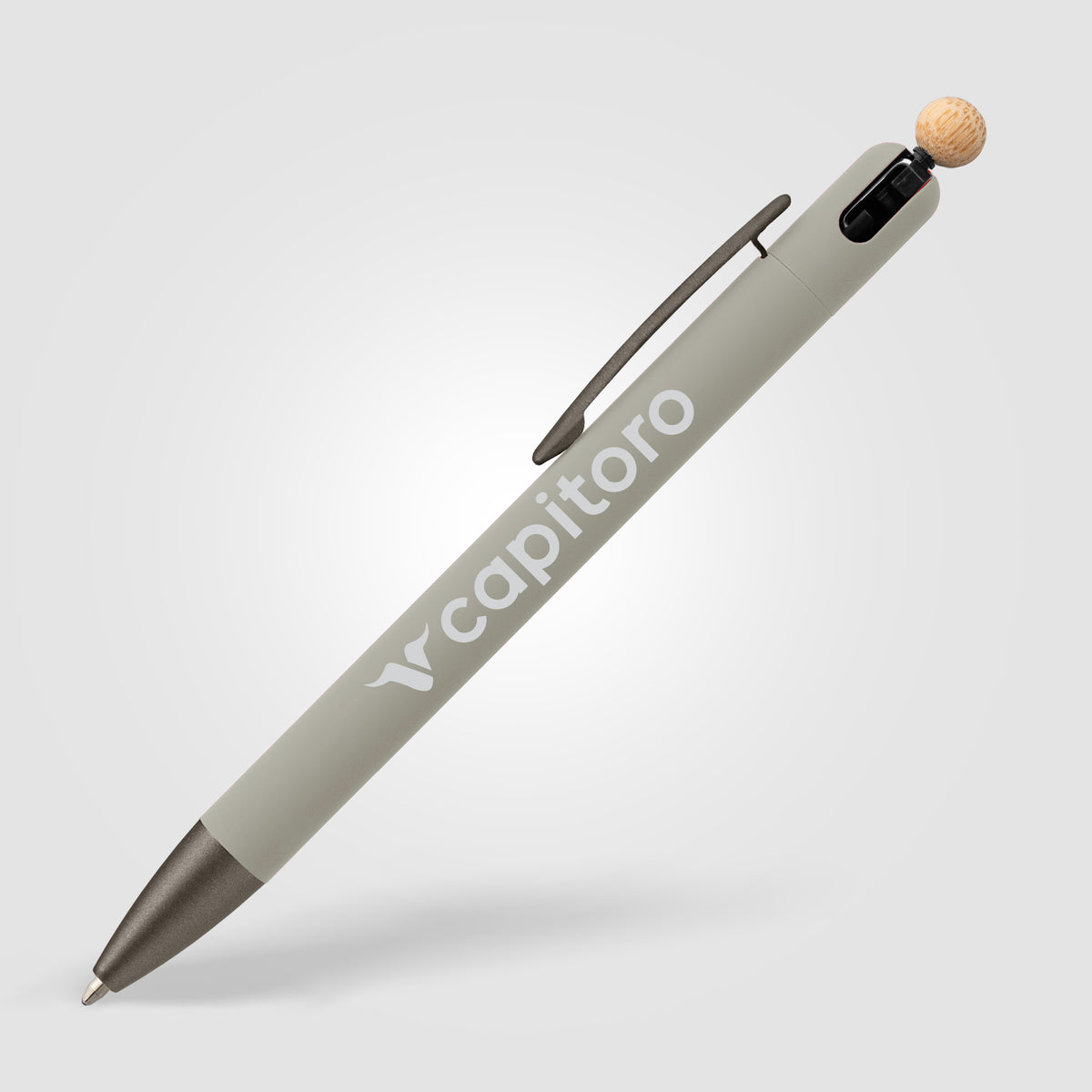 Stylo Cavo en aluminium recyclé avec fonction anti-stress