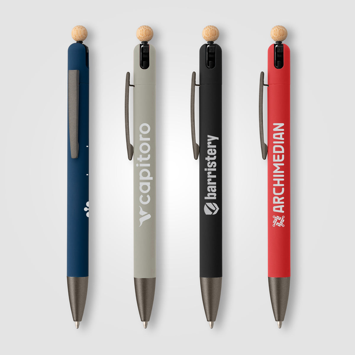 Stylo Cavo en aluminium recyclé avec fonction anti-stress