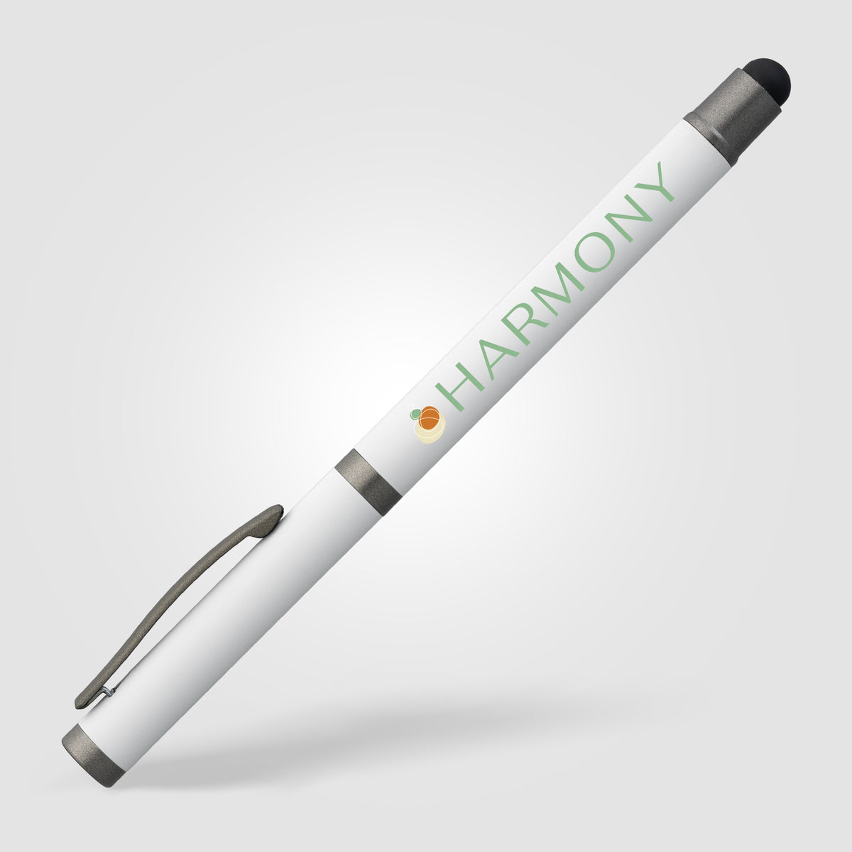 Stylo gel à stylet Bowie en aluminium recyclé