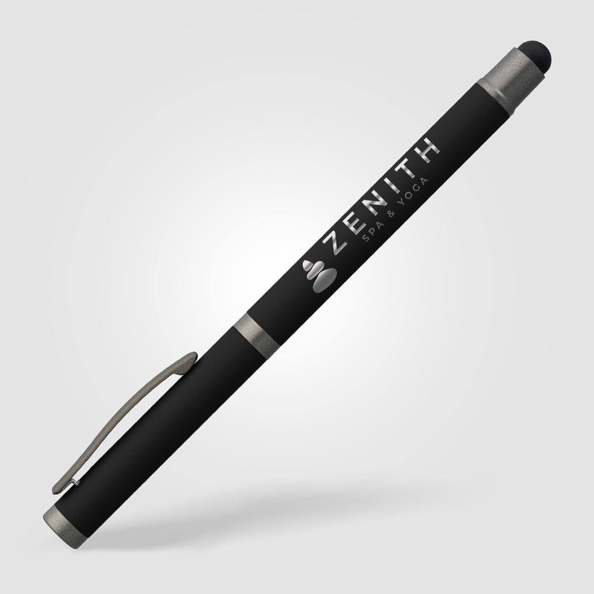 Stylo gel à stylet Bowie en aluminium recyclé