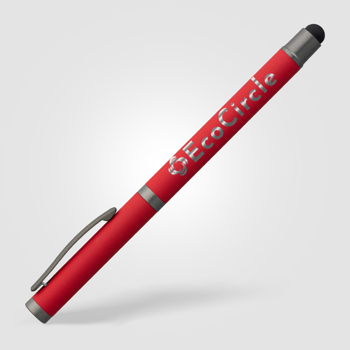 Stylo gel à stylet Bowie en aluminium recyclé