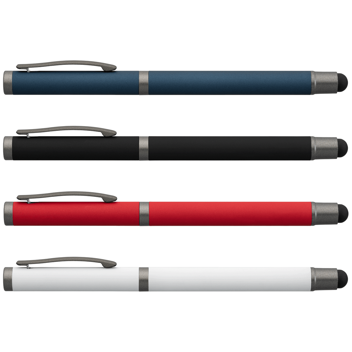 Stylo gel à stylet Bowie en aluminium recyclé