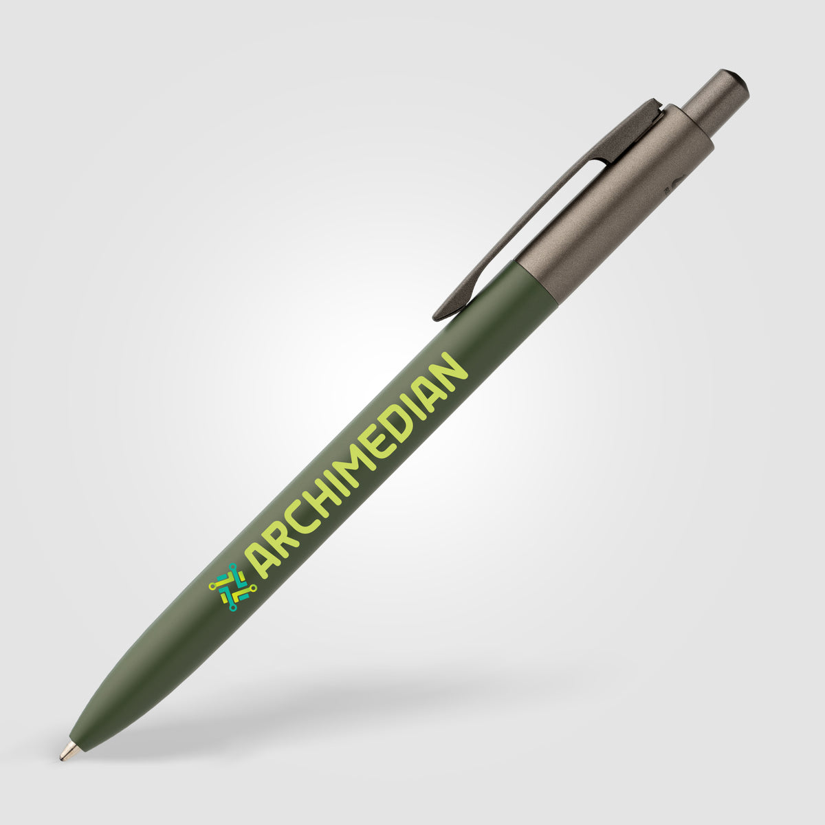 Stylo Koro en aluminium recyclé avec finition métal canon de fusil