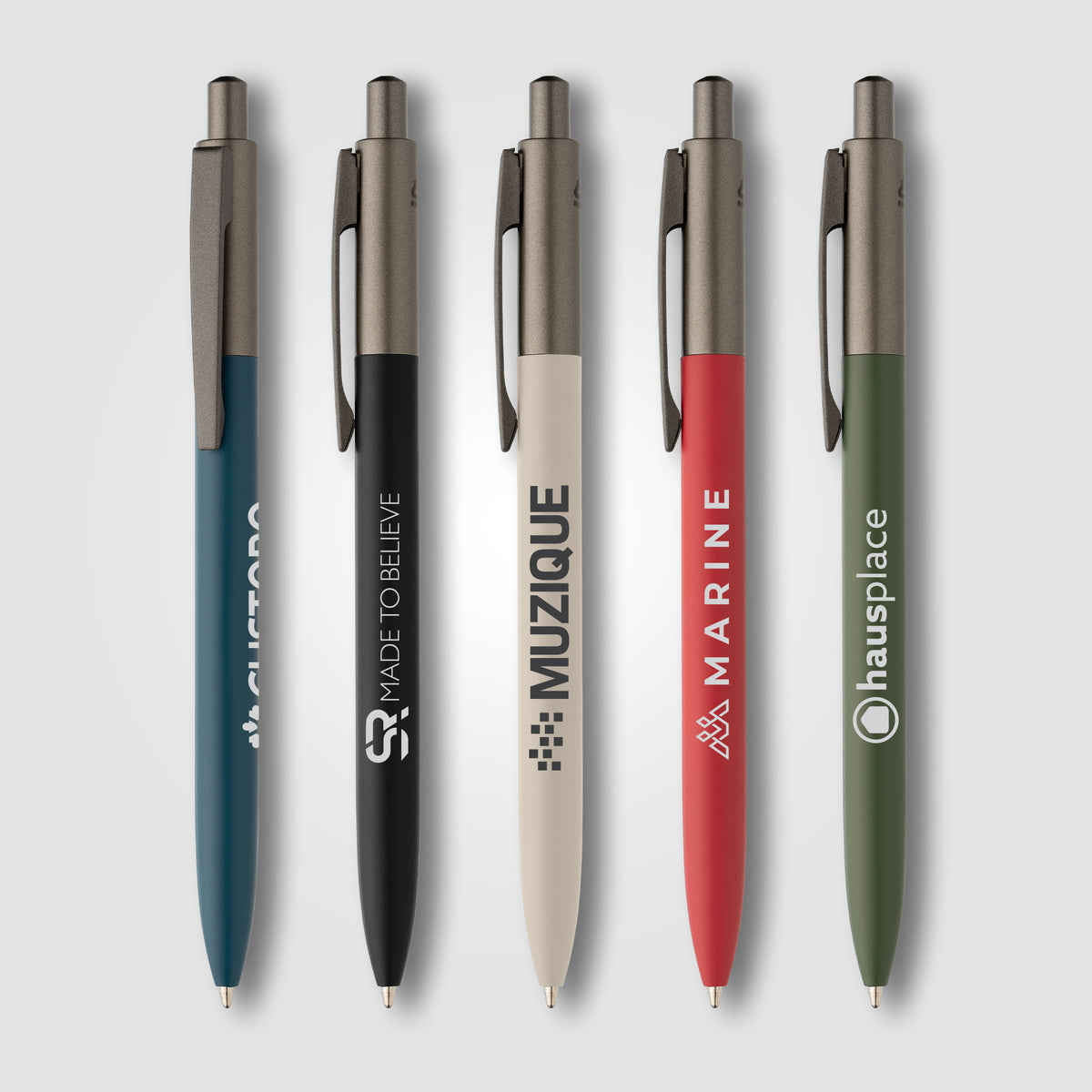 Stylo Koro en aluminium recyclé avec finition métal canon de fusil