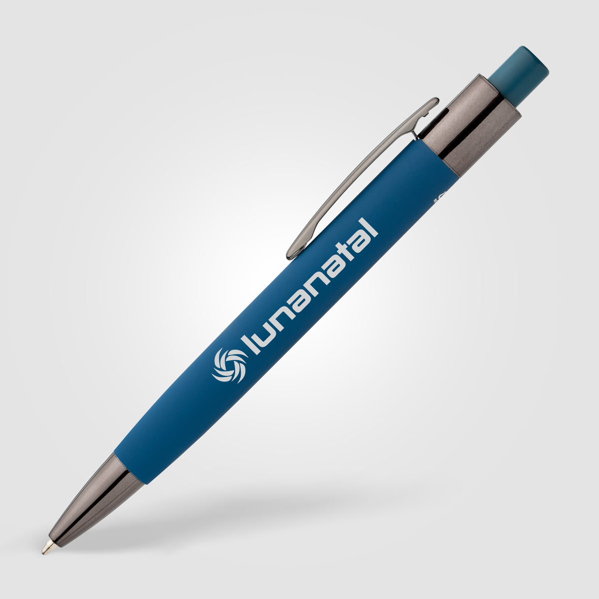Stylo Malmö en aluminium recyclé avec corps soft-touch