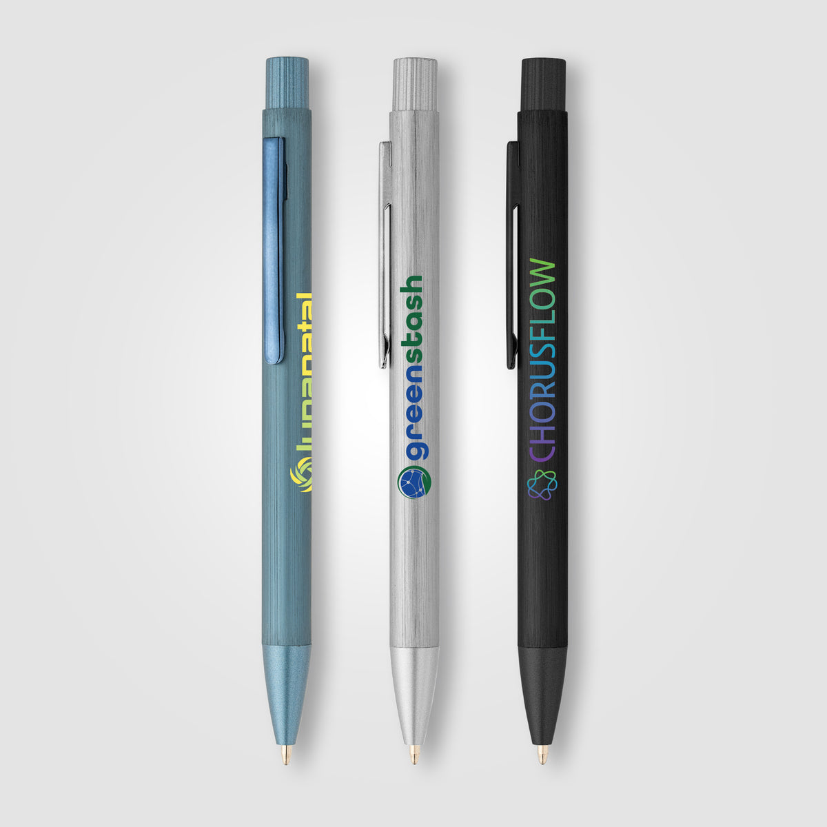 Stylo texturé Majesty en aluminium recyclé