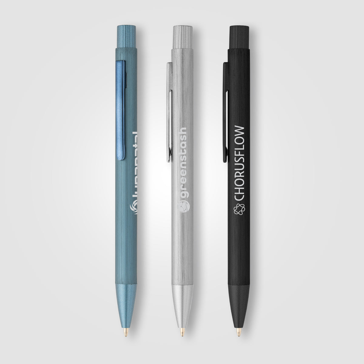 Stylo texturé Majesty en aluminium recyclé