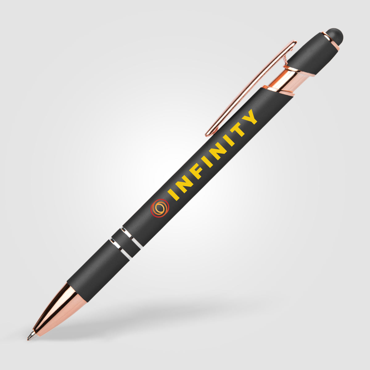 Stylo Prince Softy Rose Gold Métallique avec Stylet