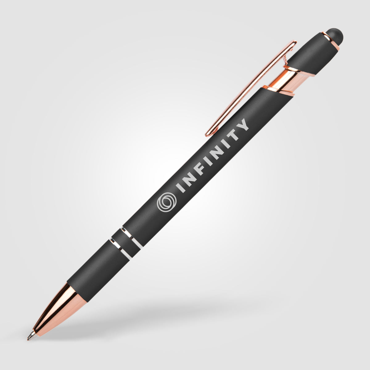 Stylo Prince Softy Rose Gold Métallique avec Stylet