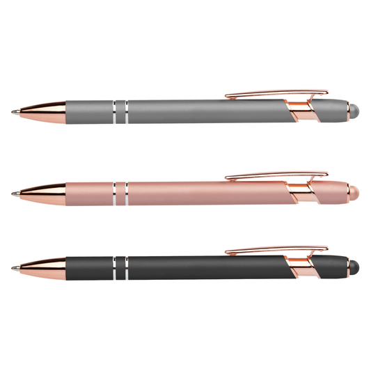 Stylo Prince Softy Rose Gold Métallique avec Stylet