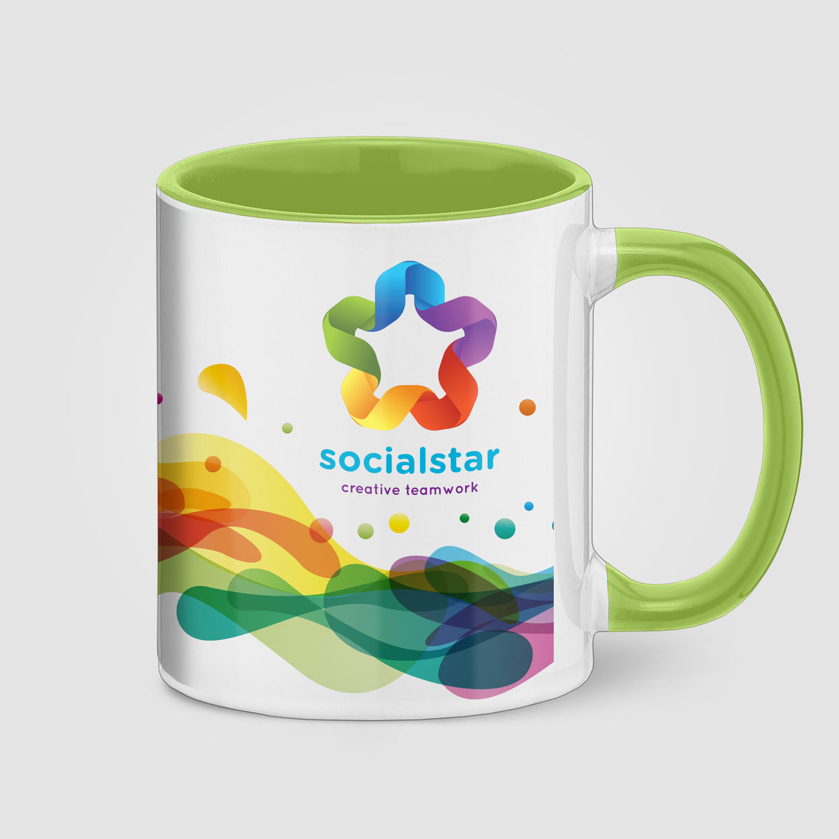 SimpliColour - 355 ml Tasse en céramique avec ColourPop