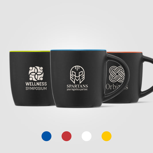 Mug Zanzibar en céramique ColourPop noir – 355 ml