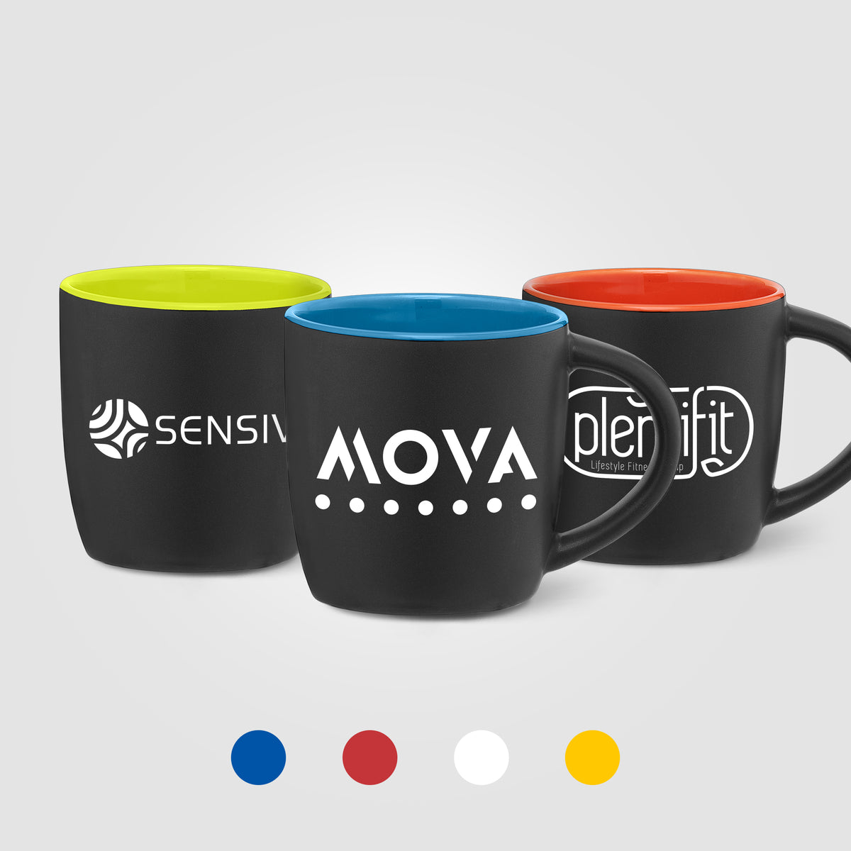Mug Zanzibar en céramique ColourPop noir – 355 ml