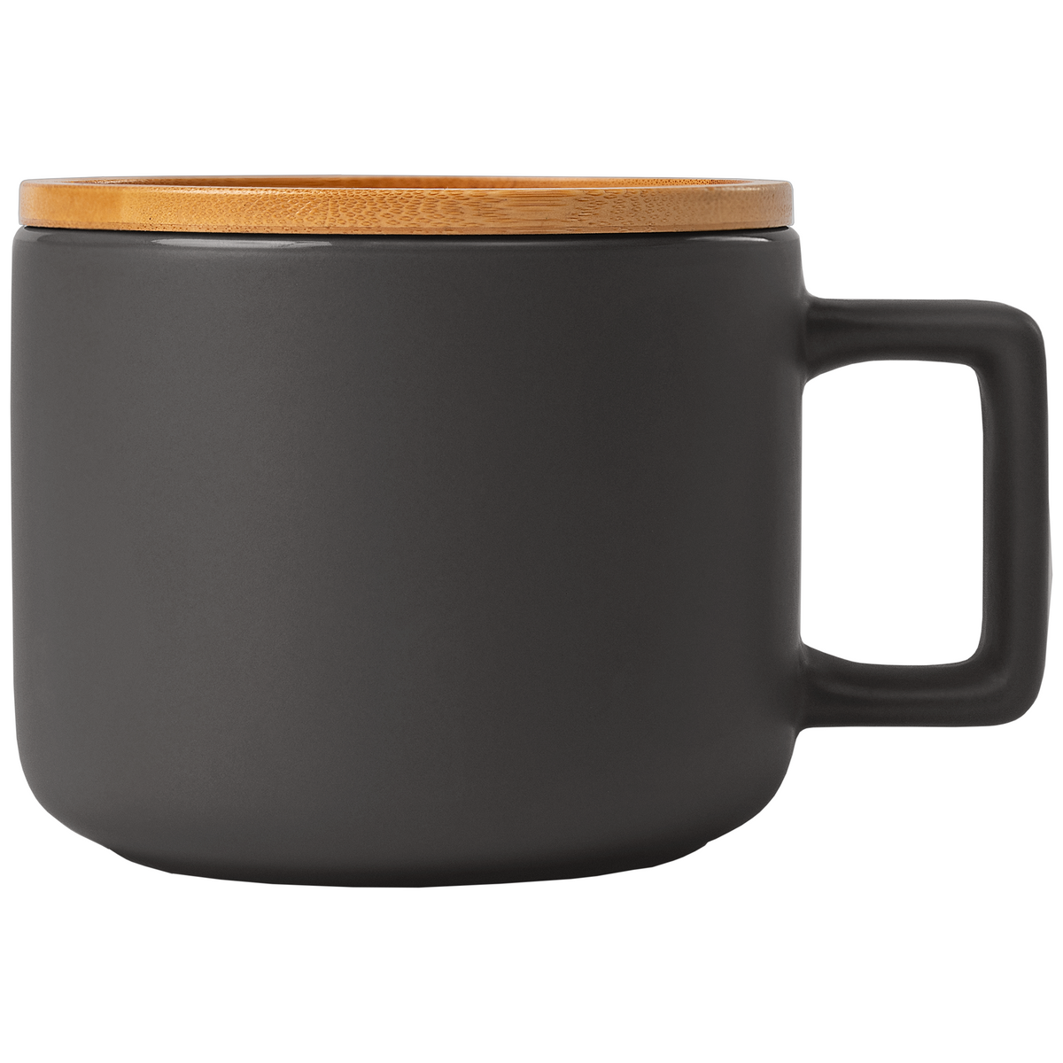 Café Virtuoso - 355 ml Tasse en céramique avec couvercle en bambou