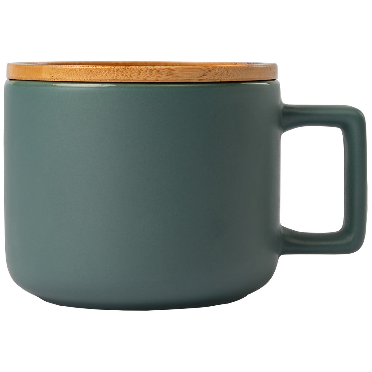 Café Virtuoso - 355 ml Tasse en céramique avec couvercle en bambou