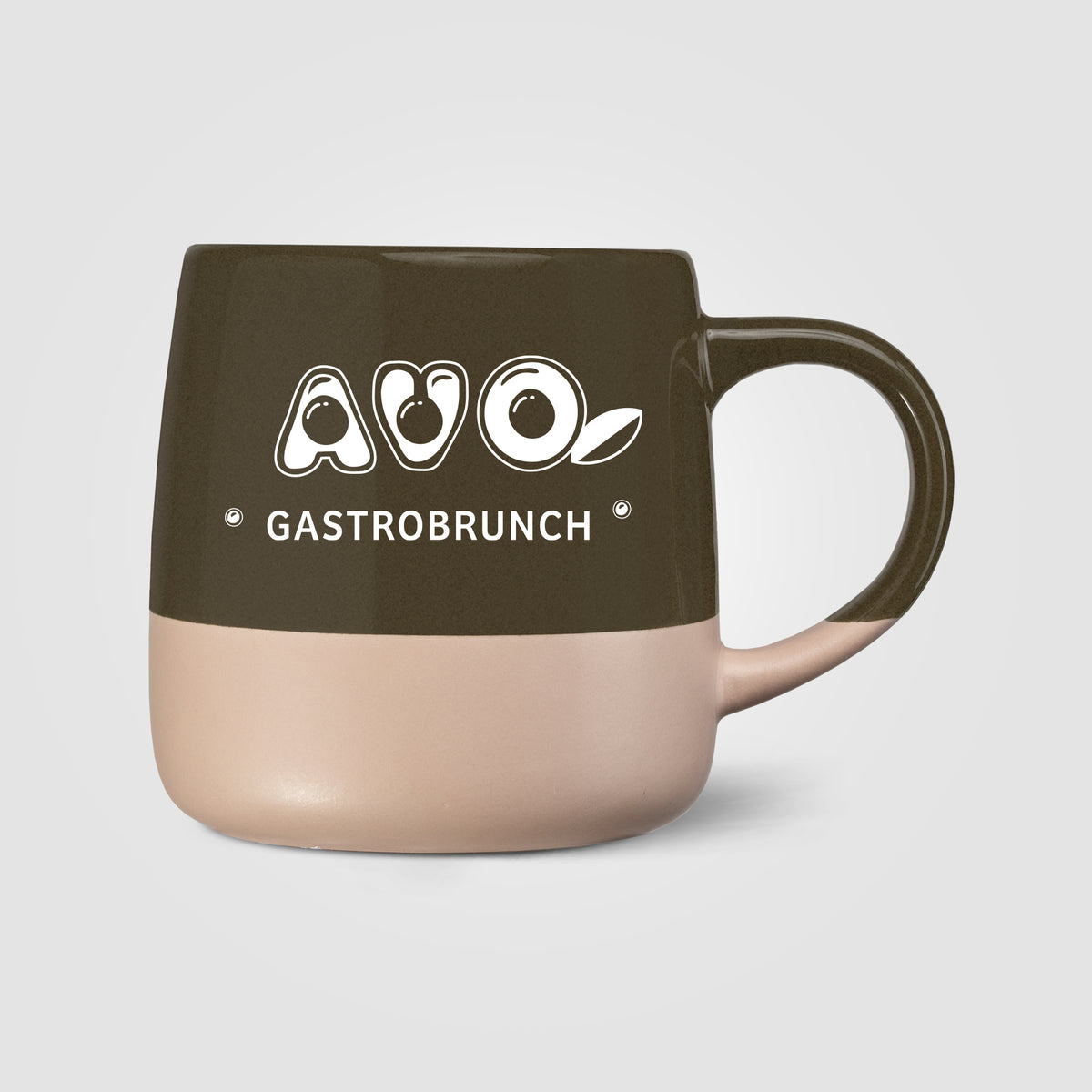Mug Atlas, céramique, design à blocs de couleur - 445 ml