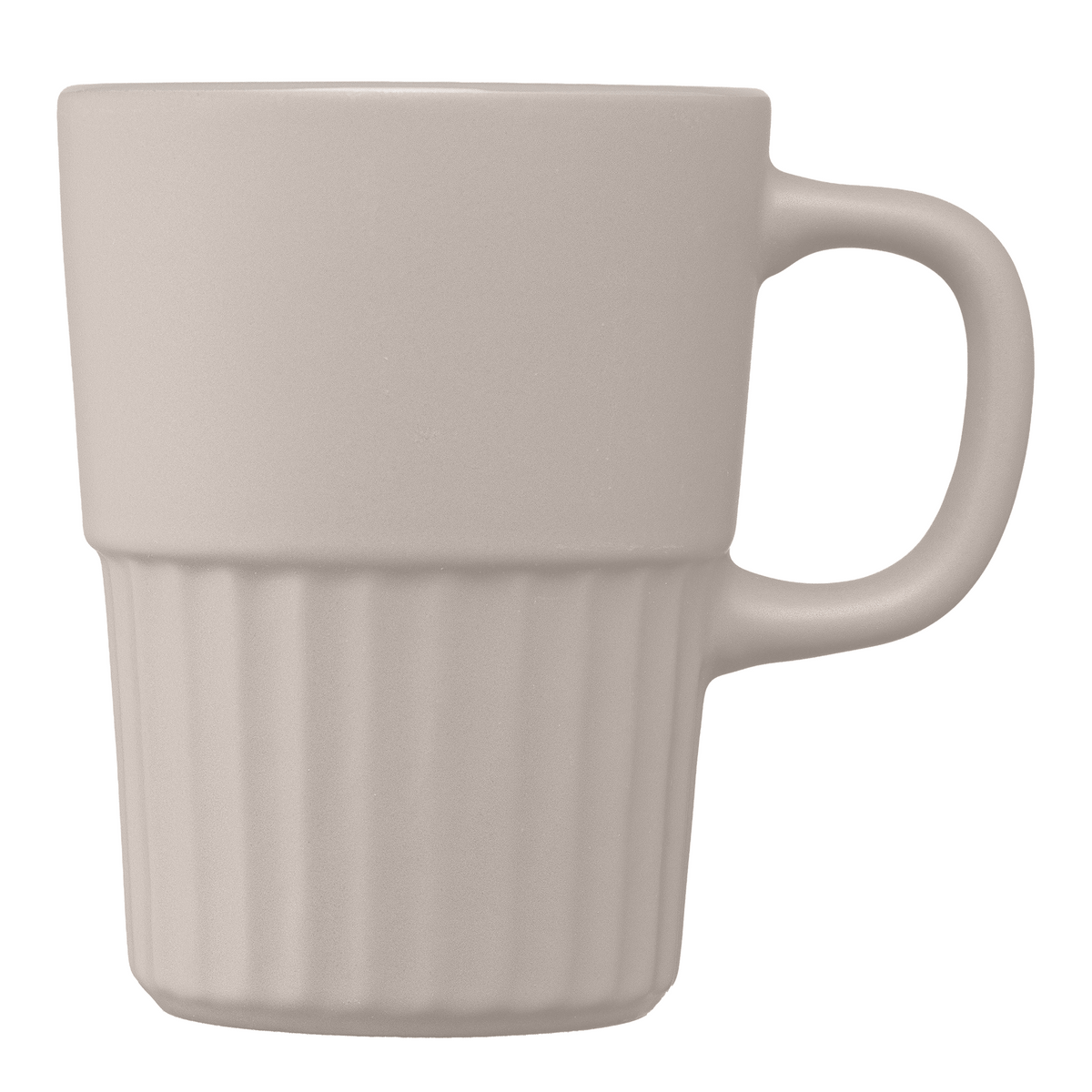 Mug Majesty en céramique avec finition mate et relief cannelé – 445 ml