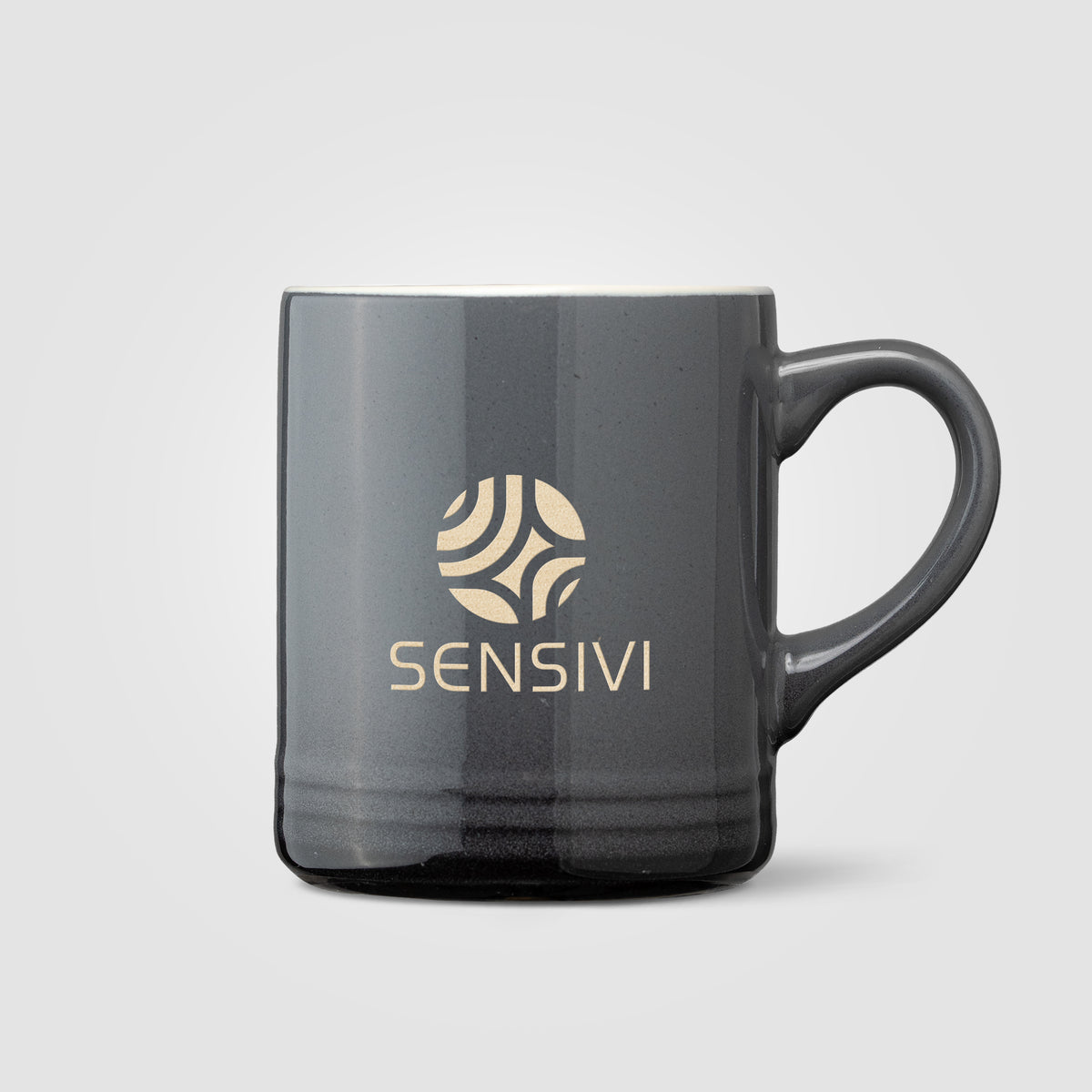 Mug Corin en céramique avec effet ombré silhouette – 355 ml