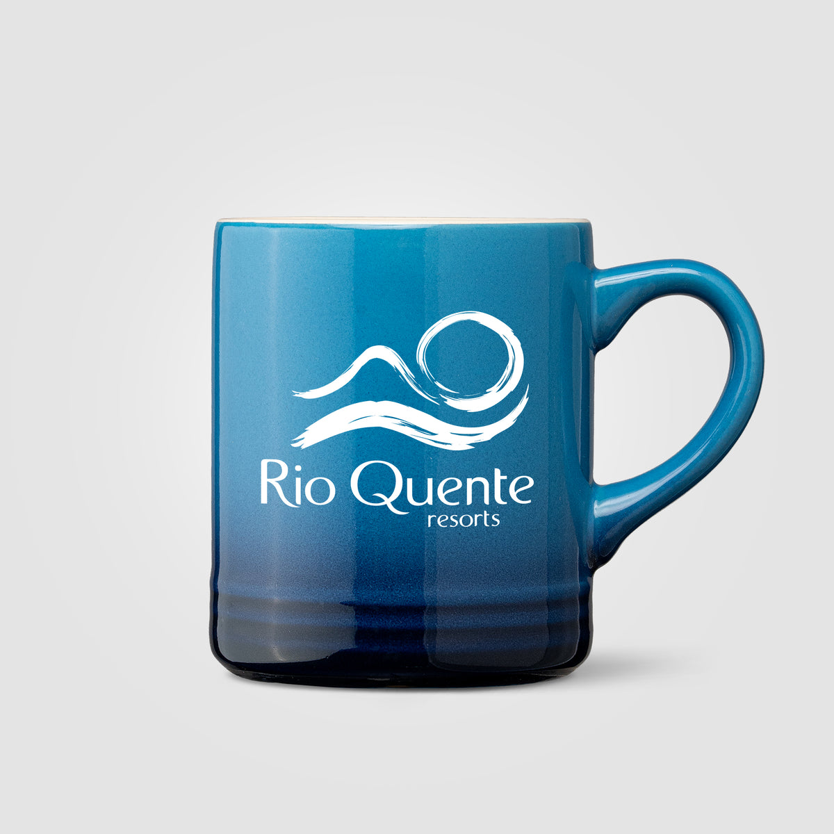 Mug Corin en céramique avec effet ombré silhouette – 355 ml