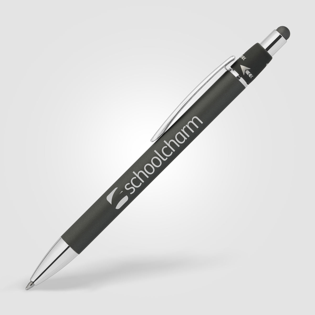 Orbit Spinner Stylo en métal chromé avec stylet