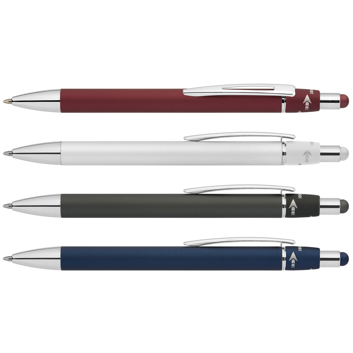 Orbit Spinner Stylo en métal chromé avec stylet