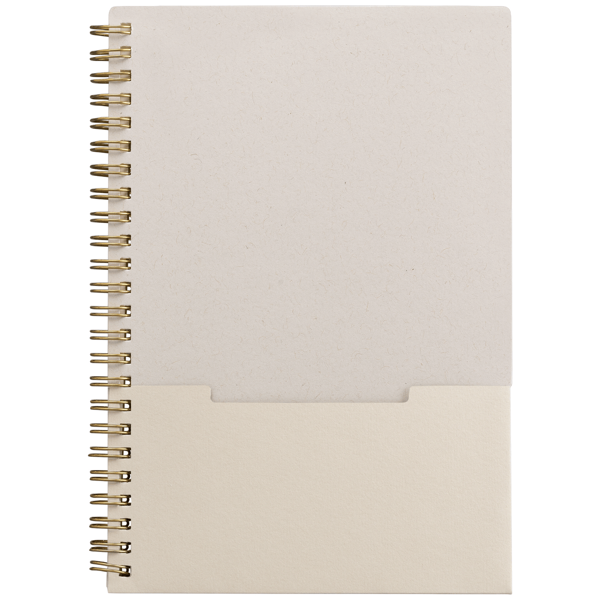 Carnet Lino, papier FSC, couverture à spirales, pages verticales- A5
