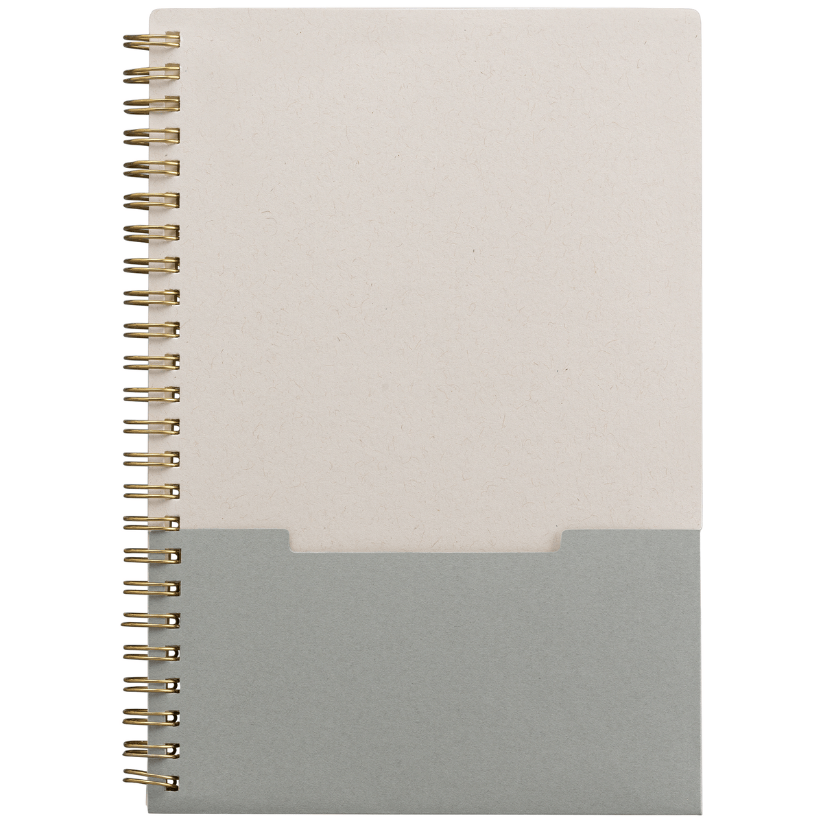 Carnet Lino, papier FSC, couverture à spirales, pages verticales- A5