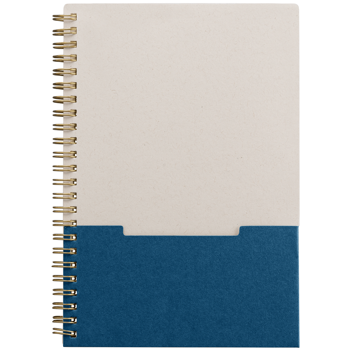 Carnet Lino, papier FSC, couverture à spirales, pages verticales- A5