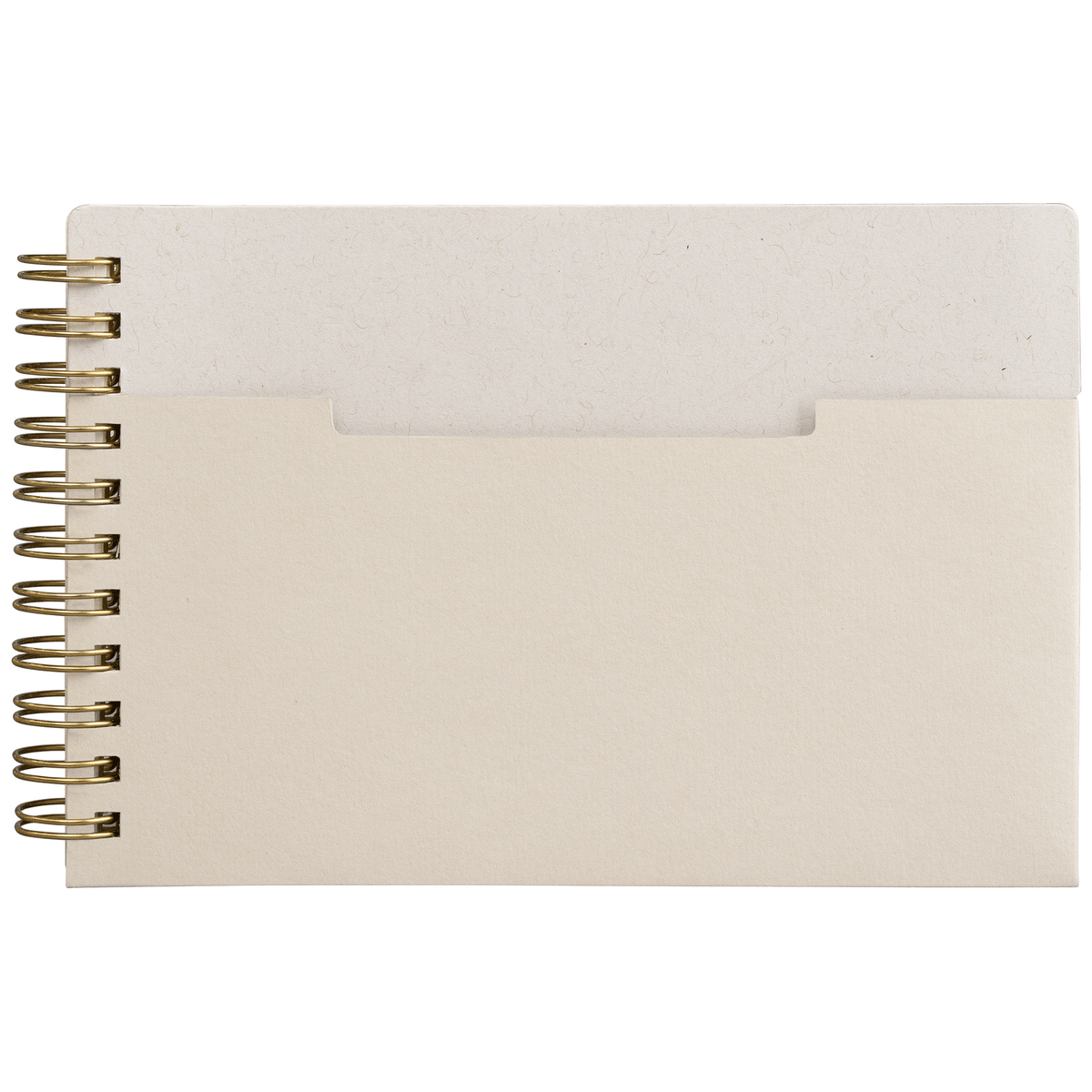 Carnet Lino, papier FSC, couverture à spirales, pages horizontales - A6