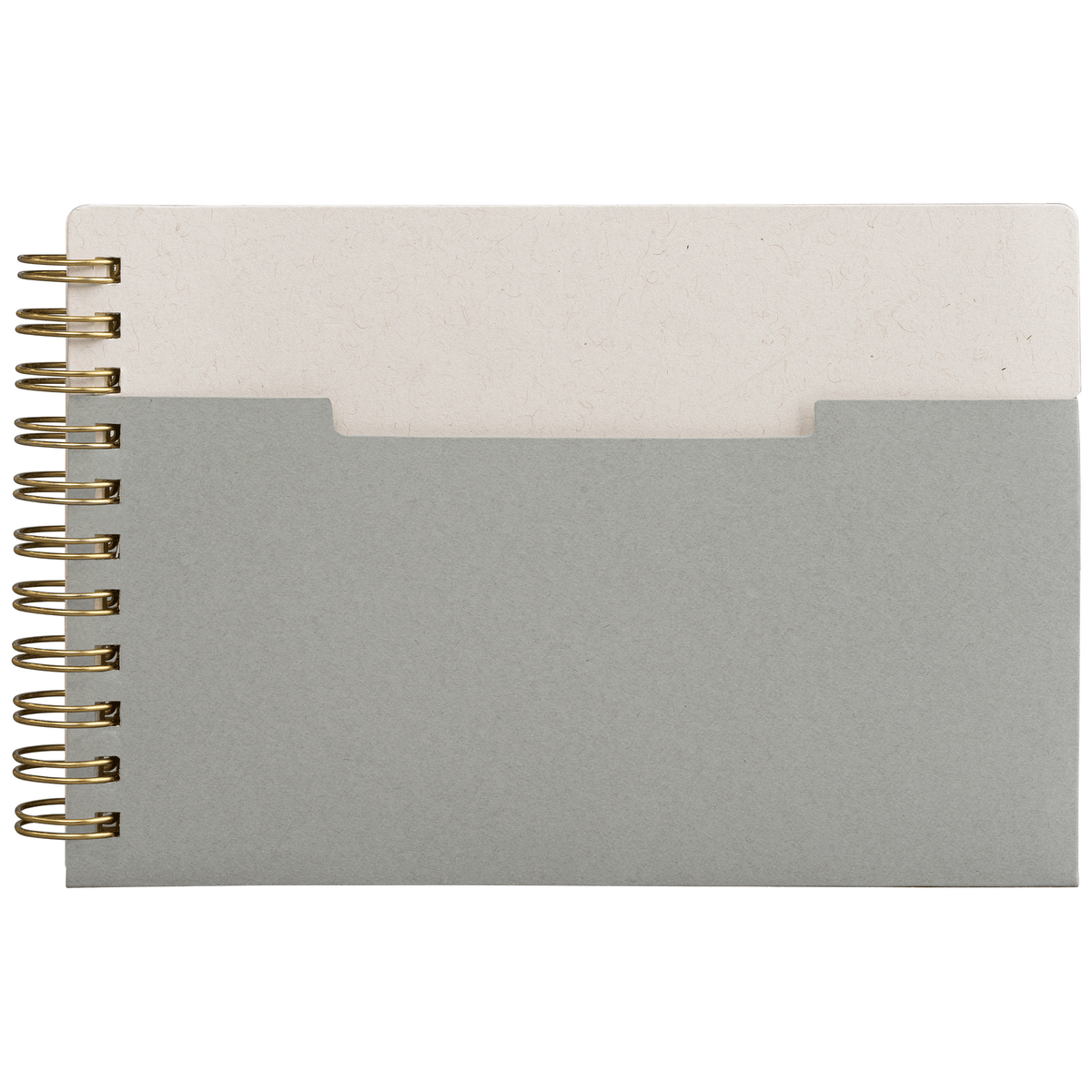 Carnet Lino, papier FSC, couverture à spirales, pages horizontales - A6