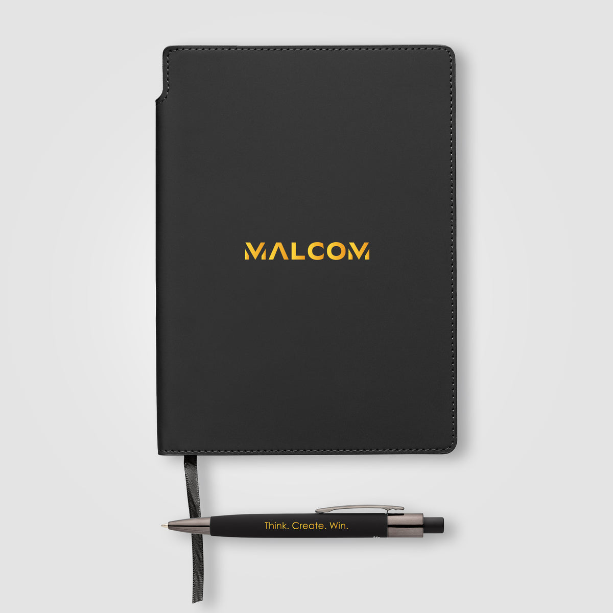 Carnet Malmö à couverture souple recyclée + stylo – A5
