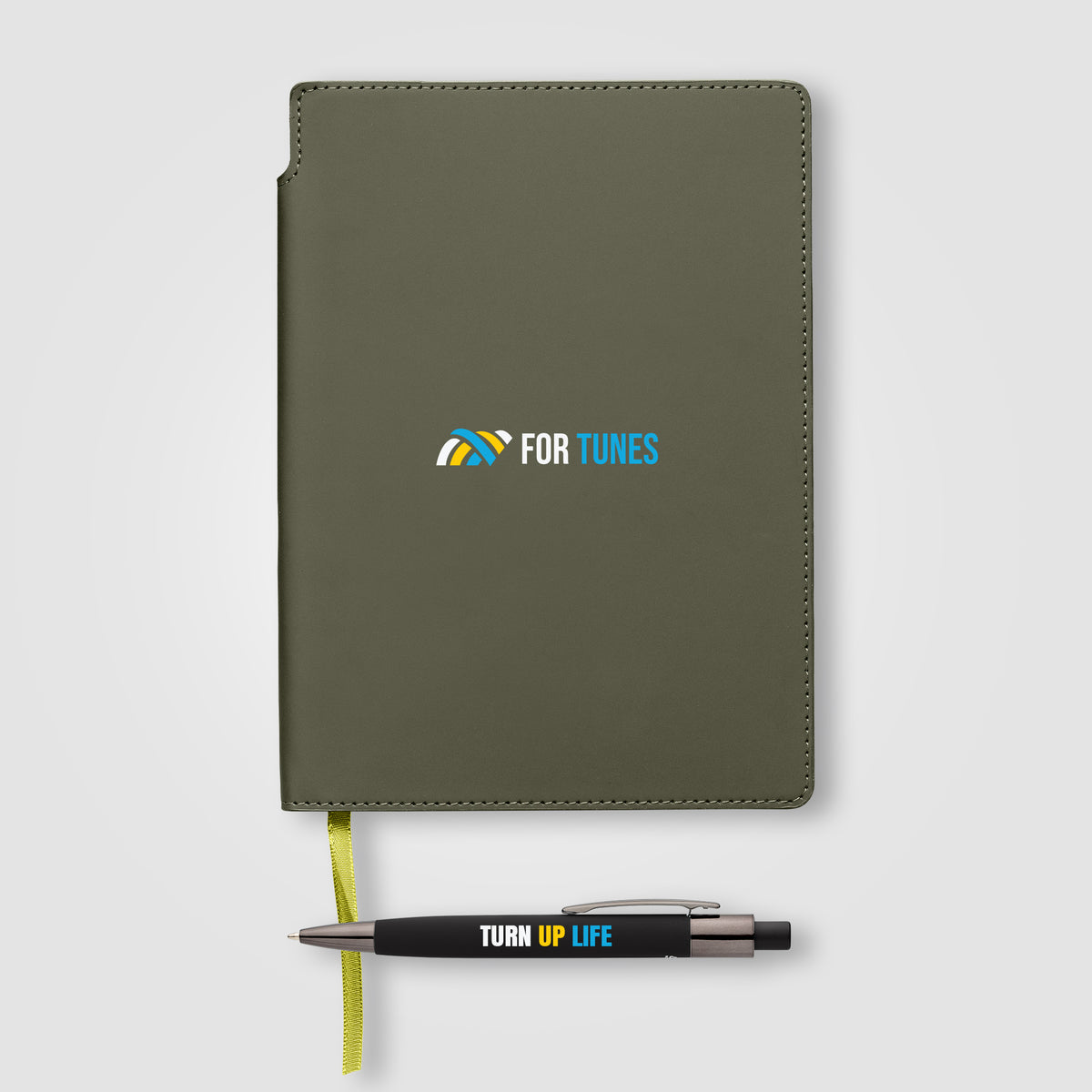 Carnet Malmö à couverture souple recyclée + stylo – A5