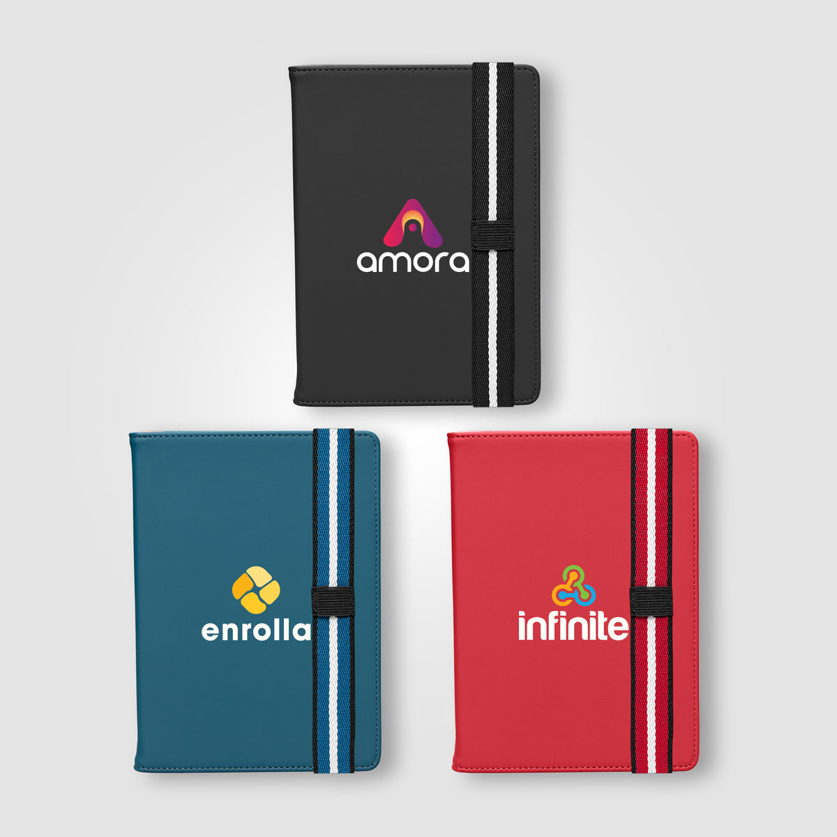 Journal rechargeable Newport en PU recyclé à motif chevron – A5