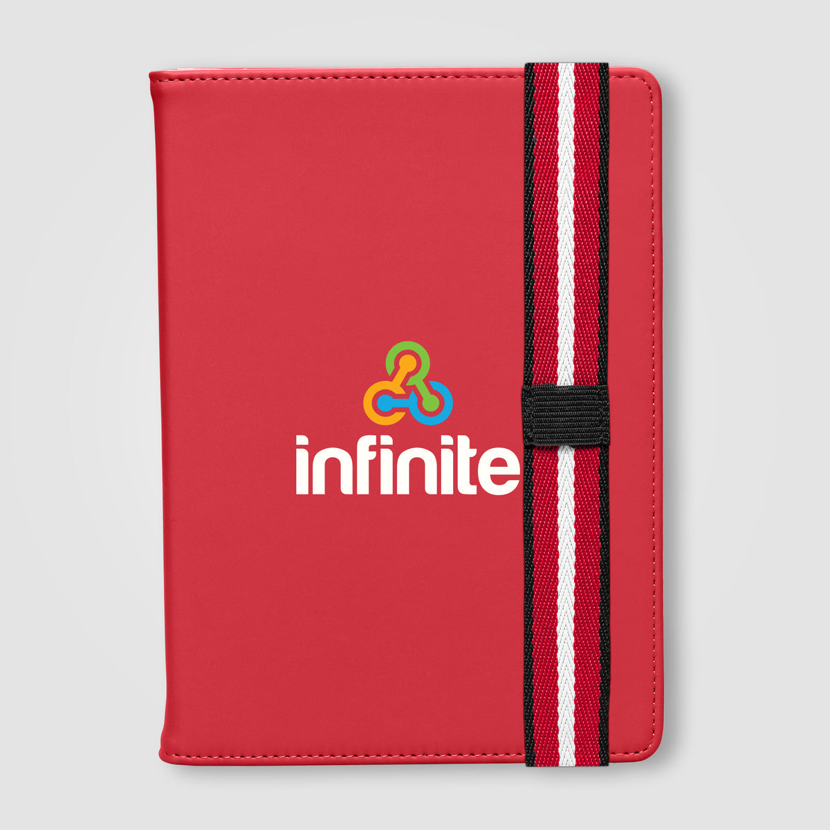 Journal rechargeable Newport en PU recyclé à motif chevron – A5