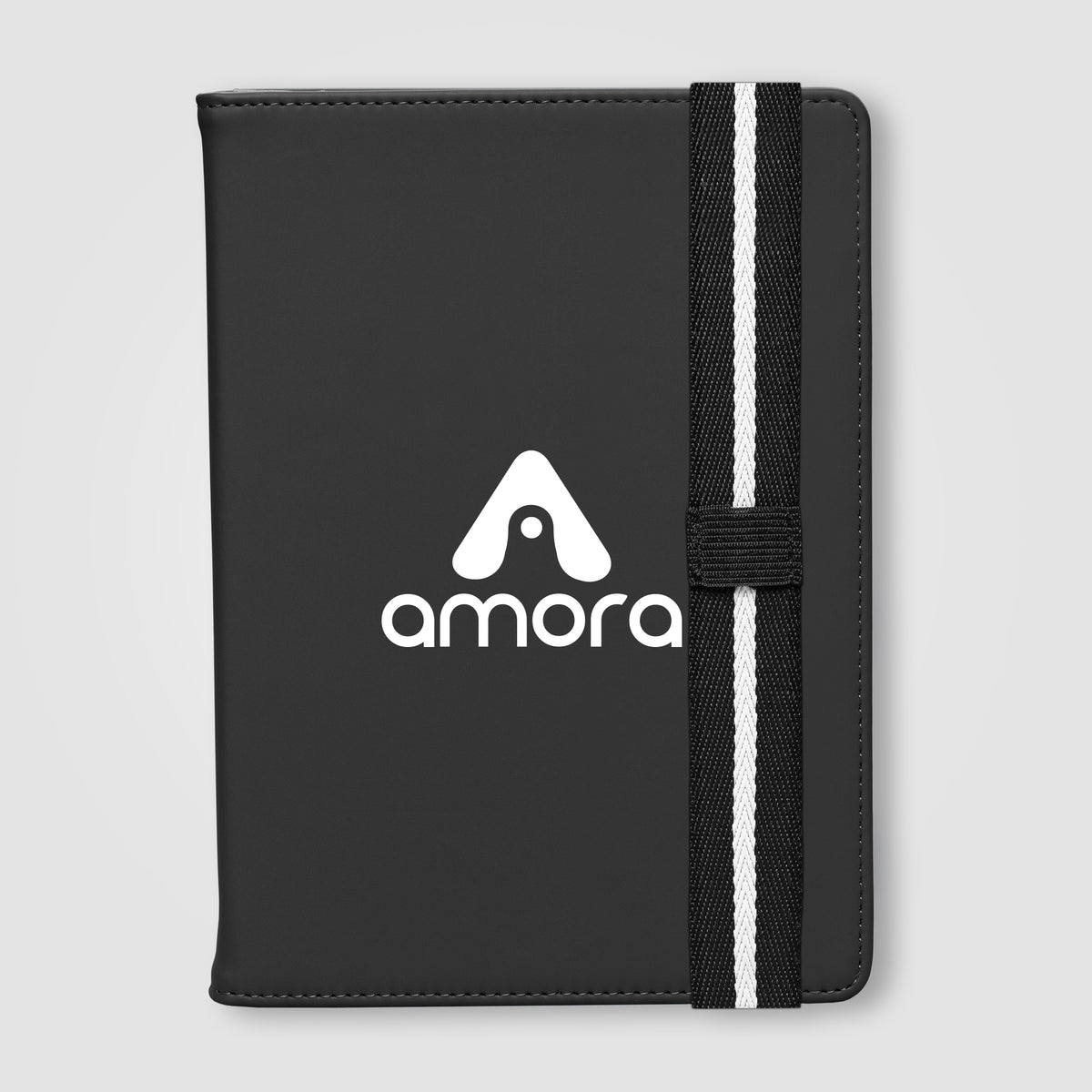 Journal rechargeable Newport en PU recyclé à motif chevron – A5