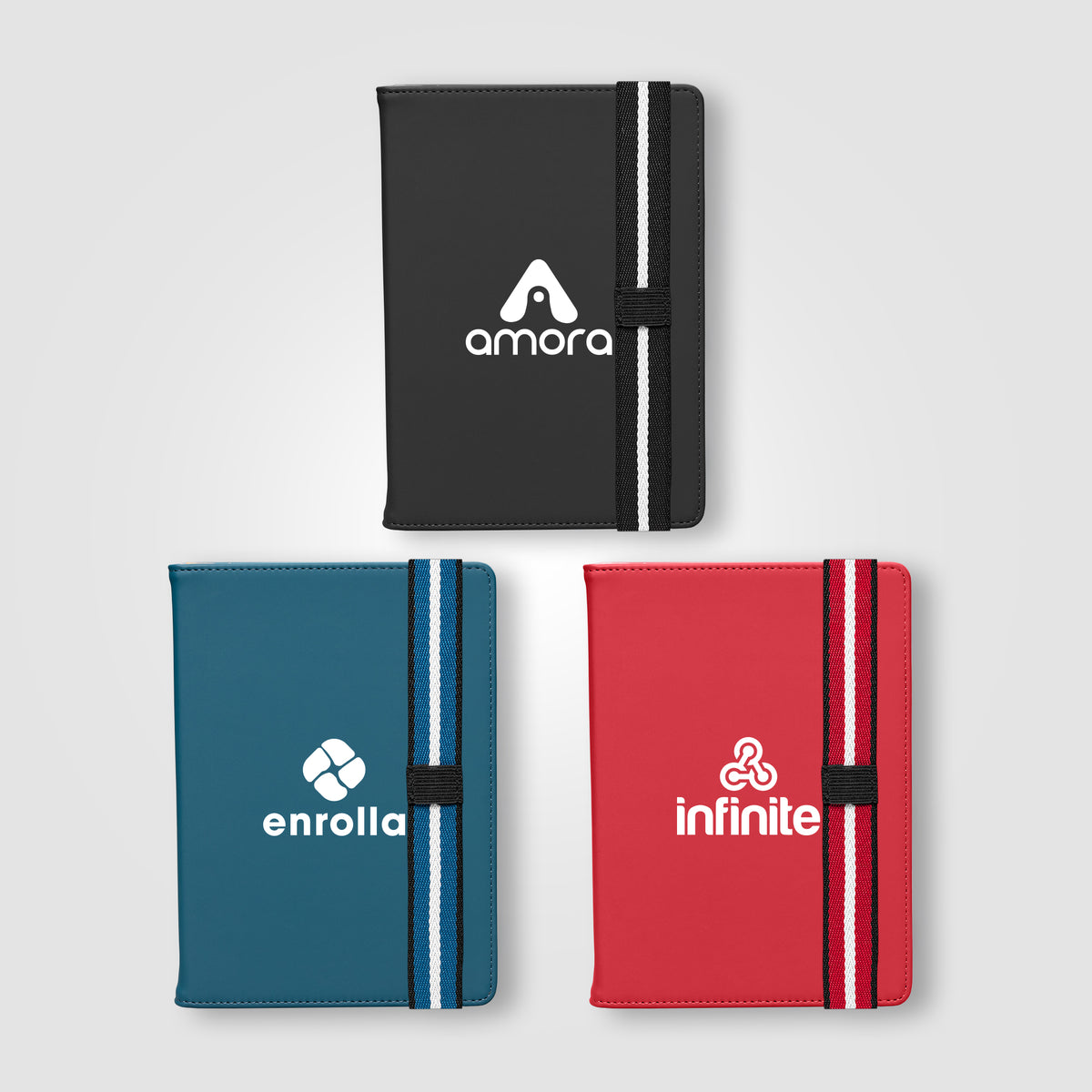 Journal rechargeable Newport en PU recyclé à motif chevron – A5