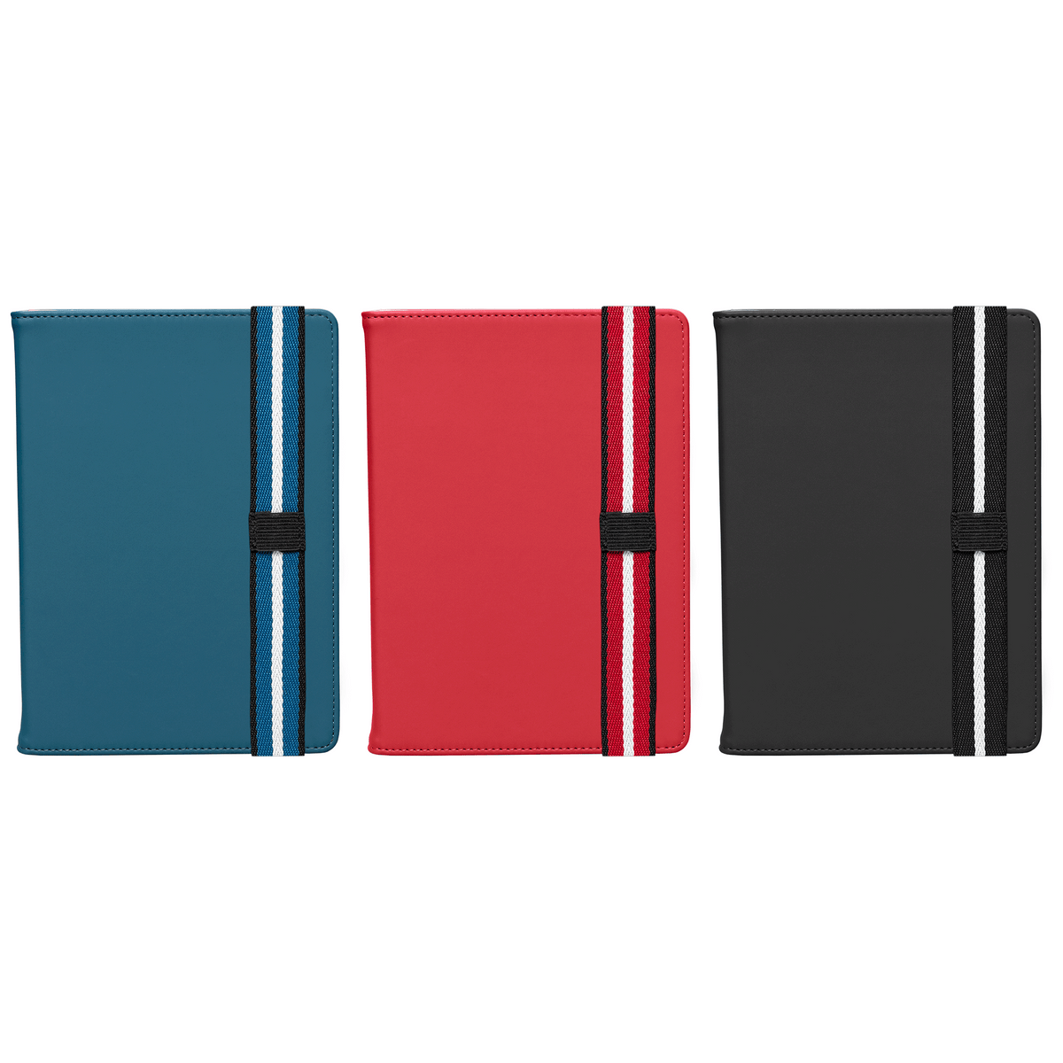 Journal rechargeable Newport en PU recyclé à motif chevron – A5