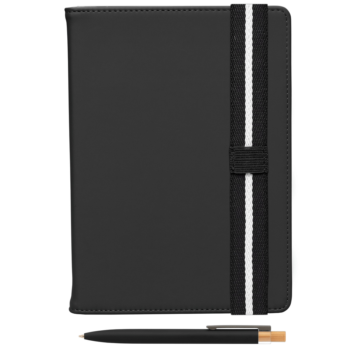 Set de Stylos Newport Recyclés Chevron avec Carnet Rechargeable – A5