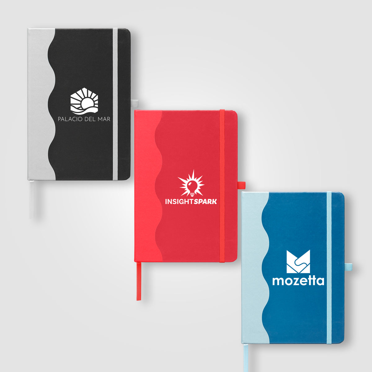Journal Grete en PU recyclé à motif ondulé – A5